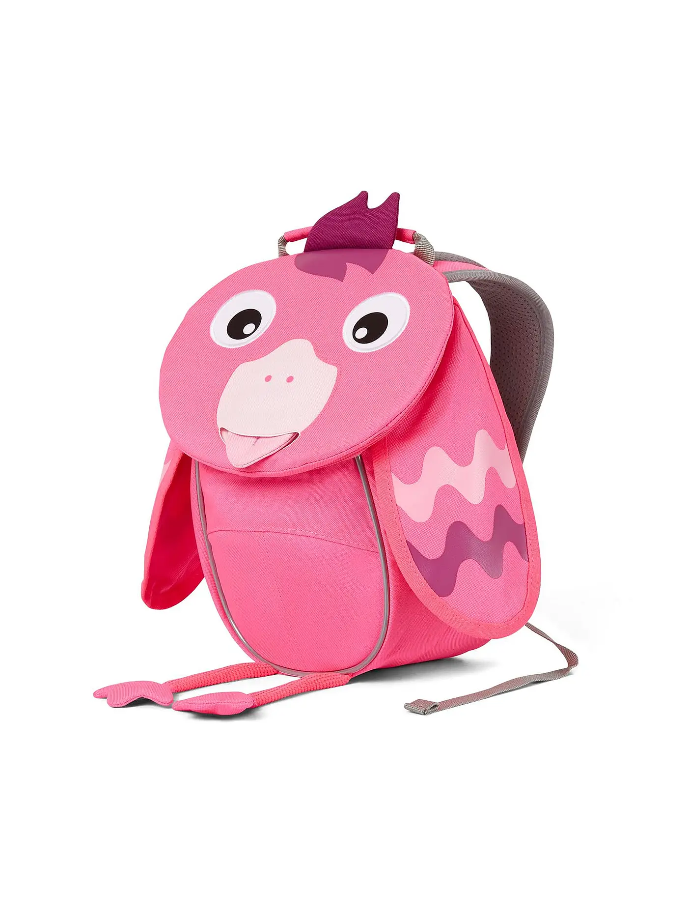 AFFENZAHN | Kinder Rucksack Kleine Freunde Neon - Flamingo | 